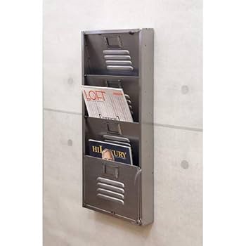 Amazon｜インダストリアルメタル[ウォール レターラック4]［収納
