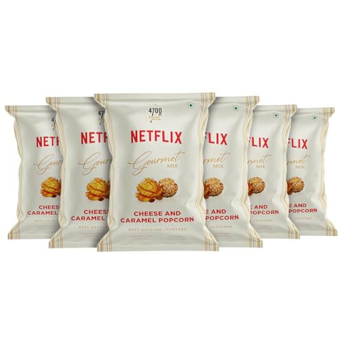 4700BC x Netflix, Gourmet, Cheese & Caramel Popcorn, 50g x Pack of 6 (B0DBQP65WM) Amazon Price History, Amazon Price Tracker