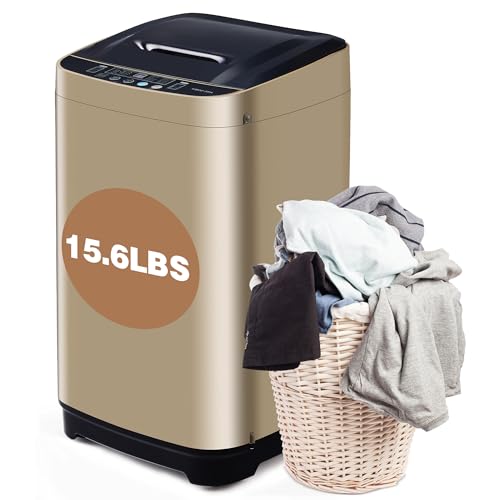 Full-Automatic Washing Machine,2.1 Cu.ft Washer and Dryer Combo,Portable Washer and Spin Dryer with Drain Pump,Small Laundry Washer for Apartment Household RV,10 Wash Program & 8 Water Level