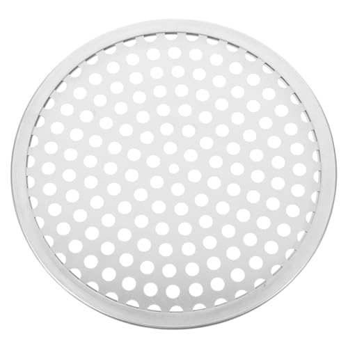 Yardwe 8 inch Stainless Steel Pizza Pan with Holes Round Perforated Baking Tray for Even Heat Non-Stick Oven Pan for Fresh or Pizza Flatbread Seafood