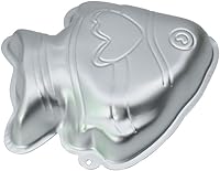 Vista 2 de WOBATOY Wotoy - Molde para hornear pasteles de pescado de aluminio, 10 pulgadas