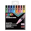 UNI Posca PC 3M Sparkling – verpakking met 8 markers