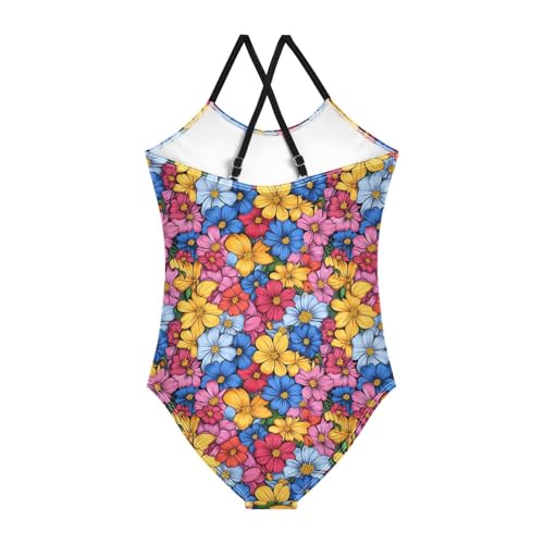 KLL Girls Swimsuit 1-Piecing Beach Swimwear Girls Bathing Suits2