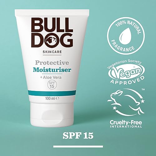 BULLDOG SKINCARE Protective Moisturiser SPF 15 100ml Enriched with Aloe Vera Suitable For All Skin Types - Image 3