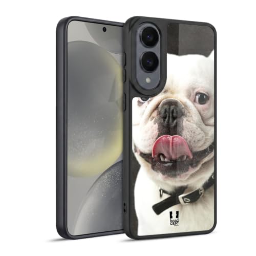 Coque Samsung Galaxy S25 Edge Bouledogue avec Sa Langue Tirée Gel renforcée Head Case Designs