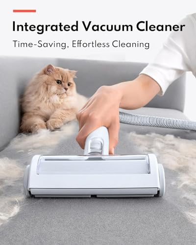 Image of HomeRunPet Ultra Quiet Dog Grooming Vacuum, 12000Pa Suction, 6-in-1 Pet Clipper Kit for Dogs & Cats, Low Noise, Pet Friendly