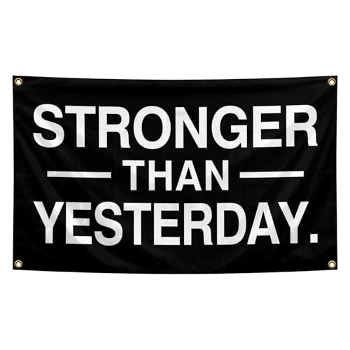 Motivational Slogan Flag 3x5 Feet 4 Brass Washers for