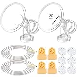 Maymom Breast Pump Kit Compatible With Medela Pump in Style Advanced Breast Pumps PISA; X-Large Breastshield (one-piece, 30 mm), 4 Valve, 6 Membrane, & 2 PumpinStyle Tubing; Replace Medela Valve, Tube