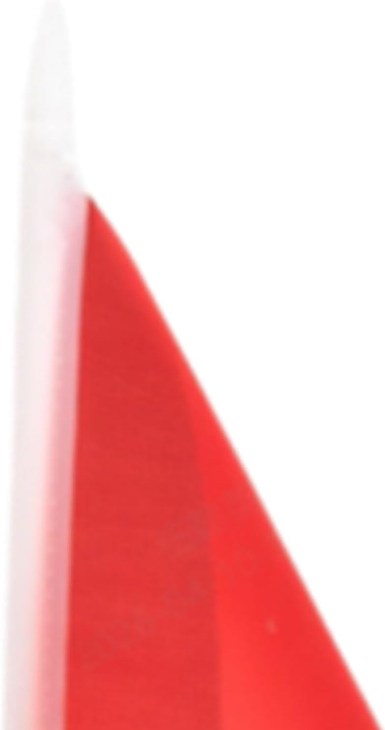 Drfeify Golf Flag, Stainless Steel Golf Putting Practice Cup with Red Triangle Flag for Green Training Aid (Red Stainless Steel Tray)