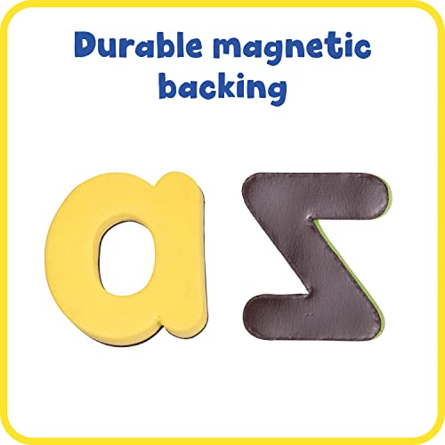 READY 2 LEARN Magnetic Alphabet - Lowercase - 52 Letters - Kids Foam Letter Magnets for the Classroom, Refrigerator or White Board - Large Magnets for Better Attraction - Thumbnail 5