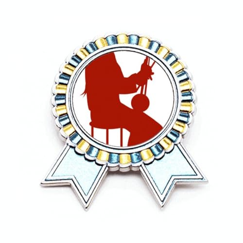 Broche Erhu de Chine en métal M pour accessoiriser une tenue de soirée chic