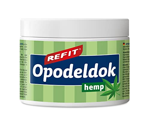 REFIT® Opodeldok Hanf-Salbe XXL 500 ml - Extra Schmerzgel - Kampfersalbe, angereichert mit Hanf - für Rücken, Muskeln & Gelenke - Regeneration & Schmierung nach körperlicher Anstrengung REFIT® Opodeldok Hanf-Salbe XXL 500 ml - Extra Schmerzgel - Kampfersalbe, angereichert mit Hanf - für Rücken, Muskeln & Gelenke - Regeneration & Schmierung nach körperlicher Anstrengung