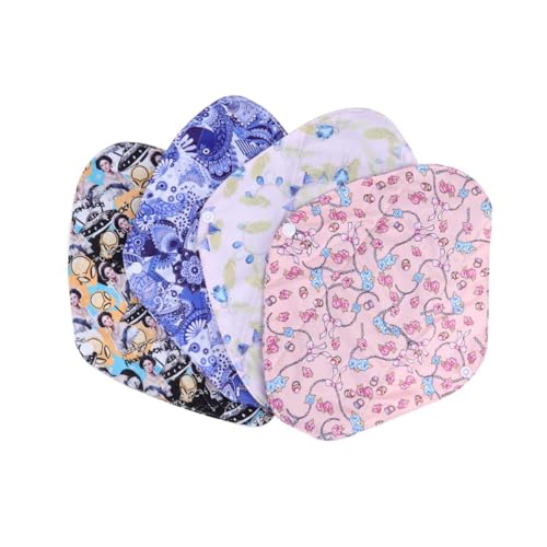 Beaupretty 4 Compresas De Carbón De Bambú Lavables Para Embarazadas Reutilizables Para Menstruaciones Abundantes
