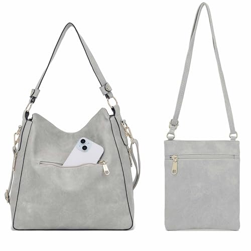 Image of Qiyuer Purses for Women 4PCS Handbags and Wallet Set Large Hobo Bag | Vegan Leather,Daily Commuting,Crossbody /Shoulder Bags,Multi card slot wallet