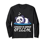Camiseta de dormir oficial I Lindo panda dormido Manga Larga