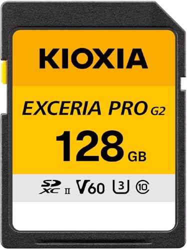KIOXIA(�L�I�N�V�A) SD�J�[�h EXCERIA PRO G2 128GB SDXC UHS-�U U3 V60 Class10 �Ǐo���x300MB/s ���[�J�[�ۏ�5�N KLNHUB128G