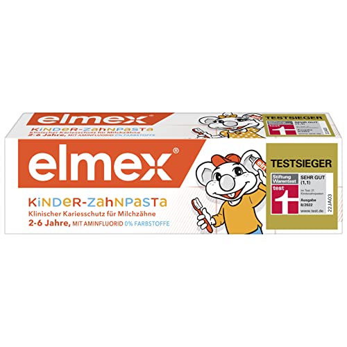 Kinderzahnpasta ohne Fluorid für 2-6 Jahre – elmex 50ml