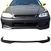 Front Bumper Lip Compatible with 1996-1998 Honda Civic, T-R Style Black PP by IKON MOTORSPORTS