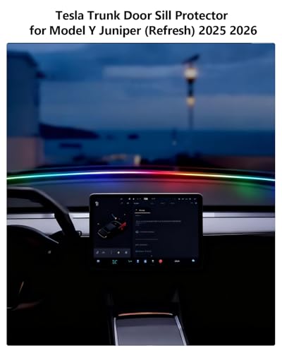 Tira de luz LED ambiental para auto Tesla Model Y Model 3 miniatura 6