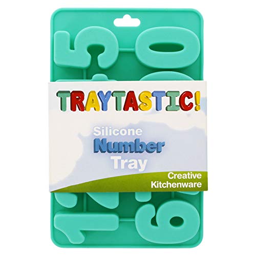 Silicone Number Mold 0-9 Tray By Traytastic! - Large 1.75" Tall Numbers - Crafting, Baking, Molding, Melting #TOP2
