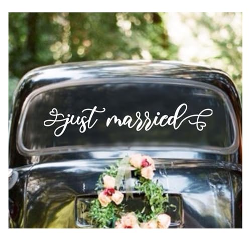 ZLKAPT Just Married Vinyl Decal