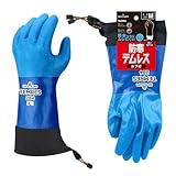 ショーワグローブ(Showaglove)【防寒手袋・透湿防水】防寒テムレスカフ付き ブルー Mサイズ 防水グローブ ドローコード付き No.284