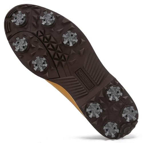 Image of Golf Shoes Men Spikes Classic Golf Footwears Male Walking Sneakers for Golfers Size 7-14