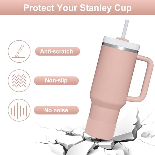 Image of Affute Protective Silicone Boot for Stanley Quencher H2.0 40 30 20 oz & IceFlow Flip 30 20 oz, BPA Free Anti-Noise Anti-Scratch, Stanley Cup Protector Sleeve Cover Boot