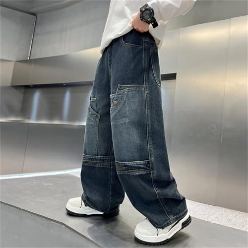 Pantalón vaquero para niño con pernera recta y diseño elástico 3