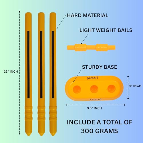 Image of Cricket Kit | Cricket Kit for Kids | Cricket Set | Bat Kit | Toy for Boys & Girls | Outdoor Sports Gift (Plastic Plan Bat (Size-4) 5-10 Years)