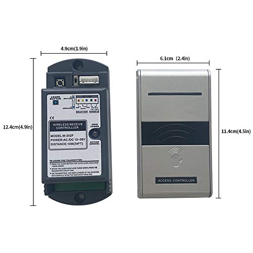 Olideauto Wireless Touchless Open Door,Garage Door Opener Heavy Duty Door Operator With 2Pcs Touchless Wireless Hand Sensor Switches #TOP5