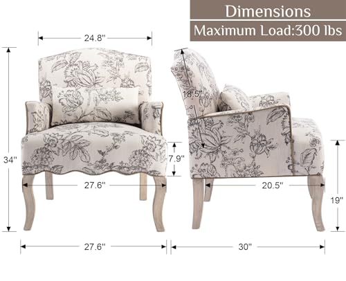 Sillón Plegable de Lino Beige miniatura 2