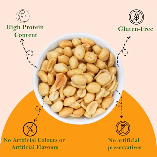 Image of Diamond Sing - Roasted Peanut (Khari Sing) with Husk, Roasted Groundnut 180 Gms | High Protein - Gluten Free Mungfali | Vacuum Packed Salted Singdana (Pack of 16) 180 Grams Each