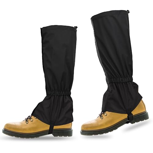 Polainas para Exteriores, Polainas para Botas de Tela, Polainas de Senderismo Impermeables y Ajustables,Cubierta Antipolvo para Senderismo, Escalada, Caza y Esquí ,Unisex para Hombre y Mujer