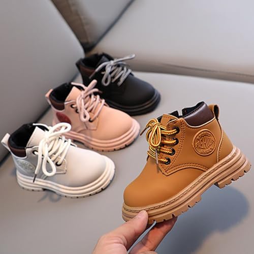 Boys Girls Unisex Ankle Boots Kids Toddler British Style Contrast Boot Side Zipper Design Casual Shoes Dress Booties4