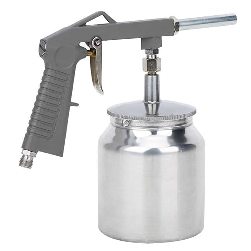 Air Undercoating Spray Gun with 750ml Suction Feed Cup, Apply Sprayable Truck Bed Liner Coating, Rubberized Undercoat, Rust Proofing, Chip Guard Paint - Pneumatic Automotive Application Sprayer