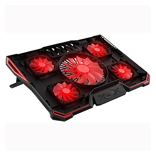 Notebook Cooling Pad para 12-17.3 pulgadas con 5 ventiladores LED miniatura 1
