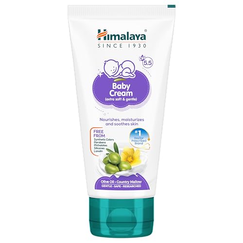 Image of Himalaya Baby Cream, Face Moisturizer & Day Cream, For Dry Skin, 50ml