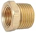 3/4" MNPT x 3/8" FNPT Brass Hex Bushing