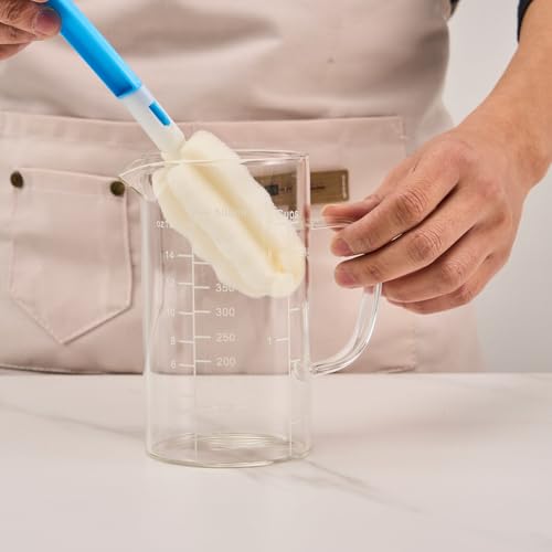Vaso medidor de vidrio 16.9 oz con marcas claras miniatura 4