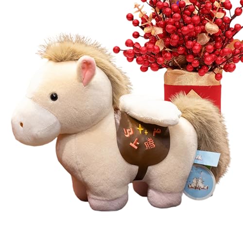 Peluche cheval doudou mignon 20cm cadeau anniversaire adulte et enfant pour fete