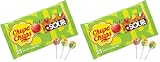 Chupa Chups SOUR Lollipops, VarietyPack, Lemon, Strawbery & Apple Flavored, Individually Wrapped Bulk Sour Candy Suckers for Adults & Kids, Bag of 25 (Pack of 2)