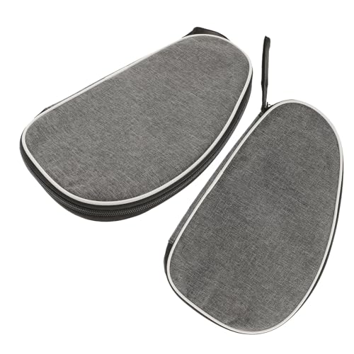 Funda para raqueta de tenis de mesa gris y organizador portátil de ping pong