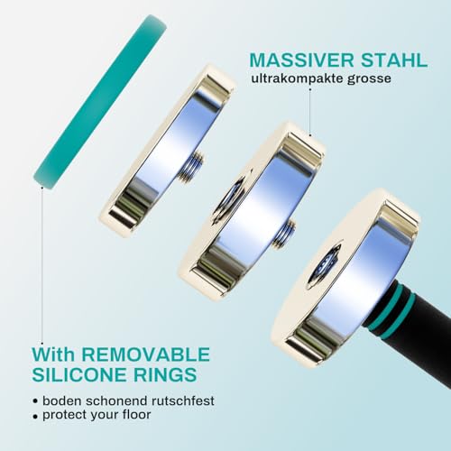 Lot de 2 Haltères en Acier 5kg 10kg - Haltères Réglables Ultra Compacts avec Poignée en Mousse pour la Musculation, l'Haltérophilie, l'Entraînement à Domicile et à Salle de Sport – Image 4