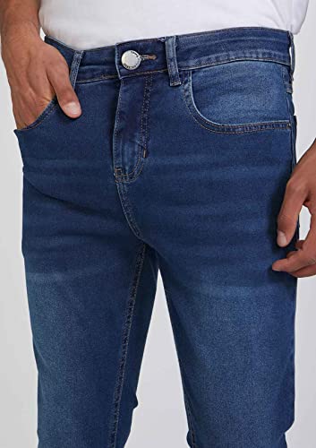 Calça Jeans Masculina Reta Soft Touch Azul 042