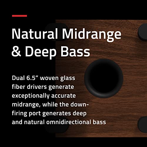 Fluance Ai81 Elite Powered 2-Way Floorstanding Tower Speakers, 150W Built-In Amplifier For 2.0 Stereo Music & Movie Listening, Tv, Turntable, Pc & Bluetooth - 2X Rca, Optical, Sub Out (Lucky Bamboo) #TOP3