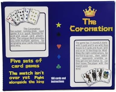 The Coronation 5–Crown Card Game A Strategic Card Game Suitable for Families and Adults, Featuring 110 Cards 5 Suits 5 Kings, 2-8 Players — view 4