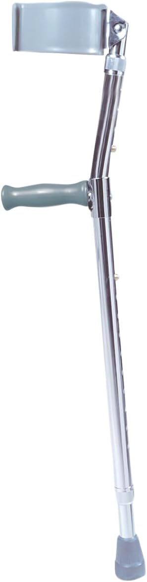 Drive Forearm Adjustable Aluminum Crutch, Tall Adult (5' 10" - 6' 6"), 1 Pair