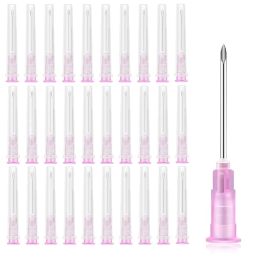 PYEUIFT 18G 1.2 * 20mm Kanülen Edelstahl Dosierzubehör Nachfüllflüssigkeiten Einzeln verpackt Für Industrie Wissenschaftslabore Hobby & Heimwerk Mehrzweck-Messwerkzeuge (50 Stück
