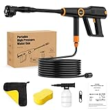 Cordless Pressure Washer 12V 15.0Ah, IMAYCC Battery Powered Pressure Washer Max 620PSI with Type-C Recharge Port , Portable Power Washer for Car , Wall and Floor Cleaning, 6-in-1 Nozzle, 16.5FT Hose.